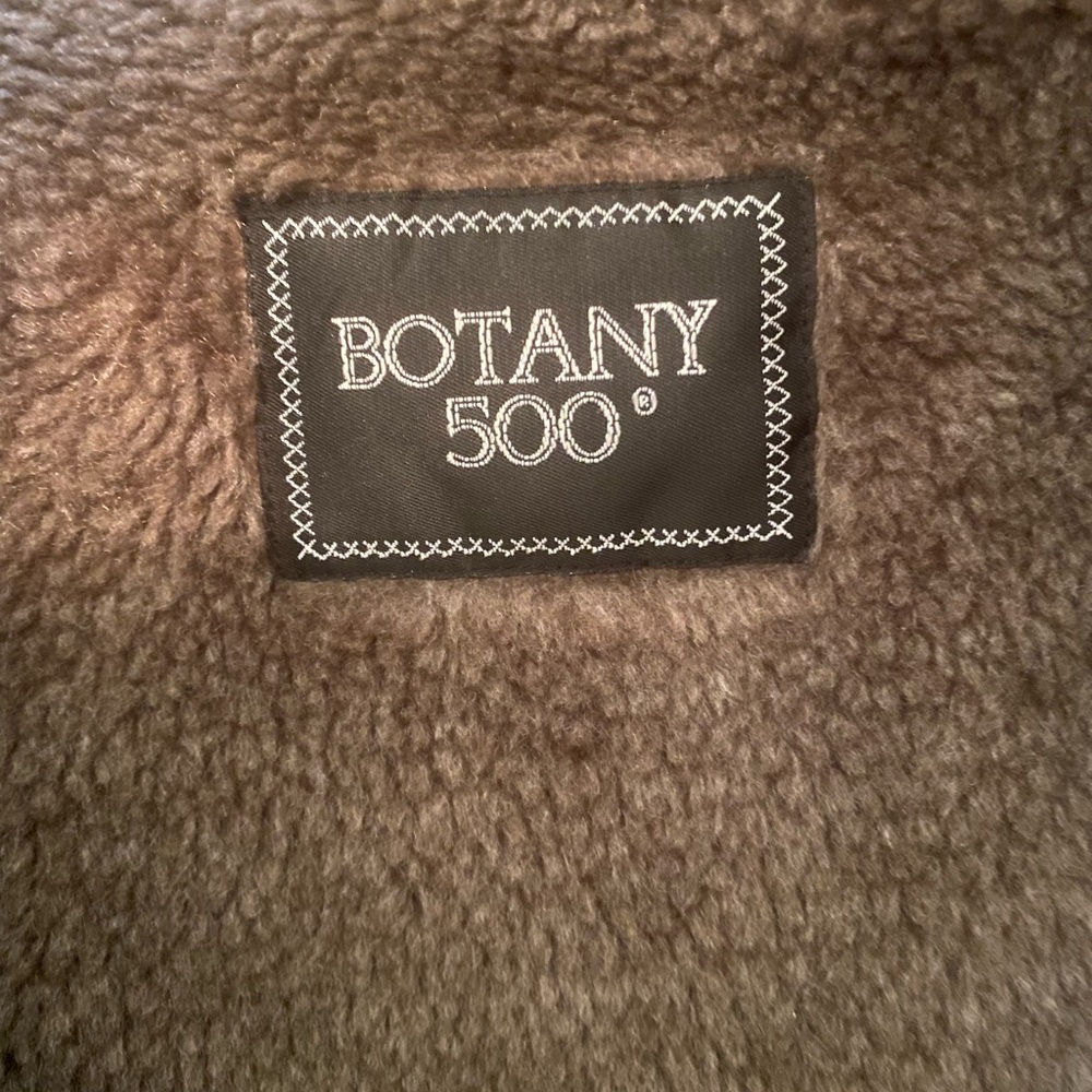 Men’s “Botany 500” Khaki Fir Lined Trench Coat-Size 42 Short - Picture 7 of 8
